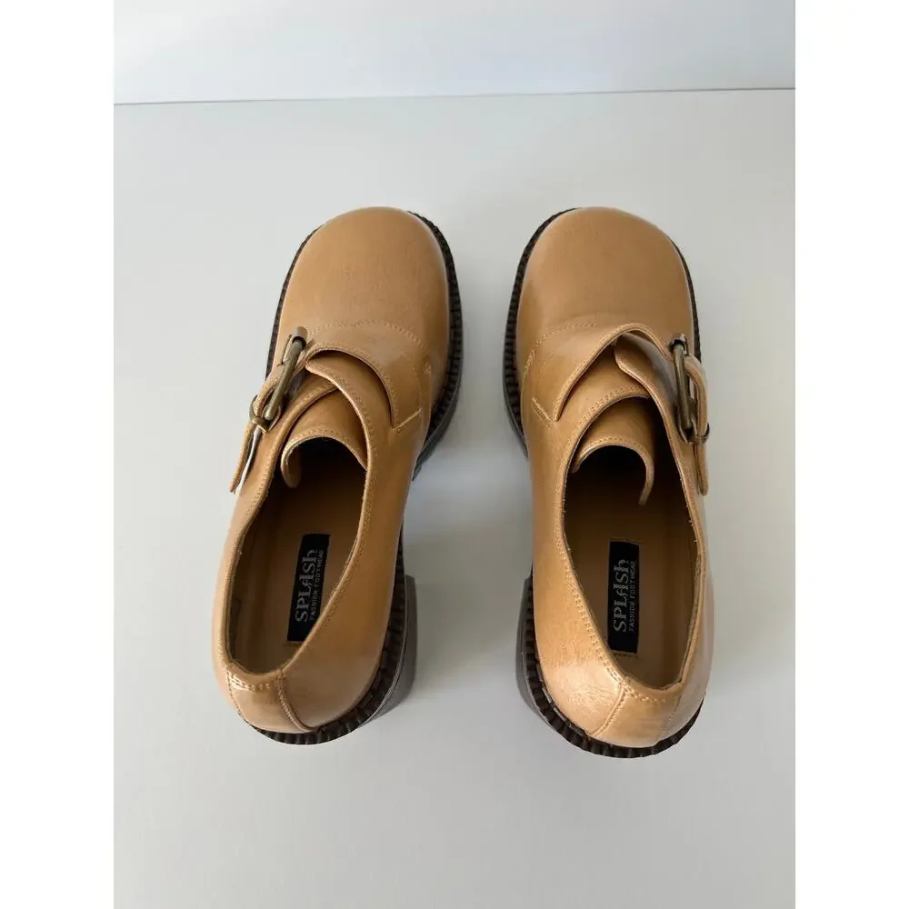 Splash Camel Y2K 90s Chunky Platform Loafers Size 8